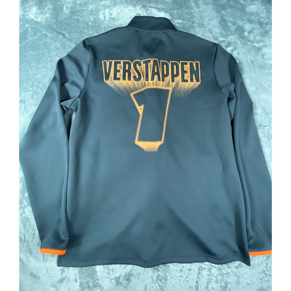 Oracle Red Bull Racing Jacket Mens Small Black Verstappen F1 Full Zip Henley